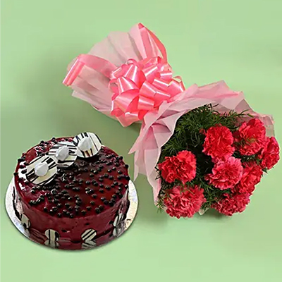 "Letter Shape Red N White Roses Flower Box - code BF03 - Click here to View more details about this Product